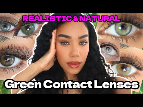 The Best Green Color Contacts I’ve Ever Tried 👀💚...20+ Brands | Try-On Haul & Honest Opinions