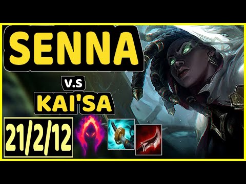XDSMILEY (SENNA) vs KAI'SA - 21/2/12 KDA BOTTOM ADC GAMEPLAY - EUW Ranked GRANDMASTER