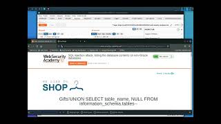 SQL INJECTION ATTACK, LISTING THE DATABASE CONTENTS ON NON-ORACLE DATABASES -Burp Suite