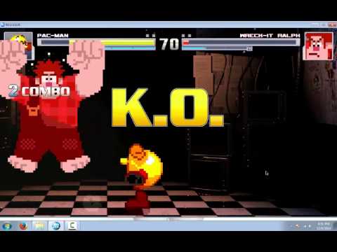 M.U.G.E.N - Pac-Man vs. Wreck It Ralph