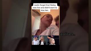 Justin Bieber  didn&#39;t want to kiss Hailey Bieber