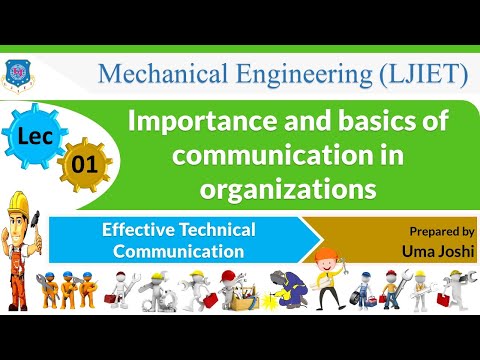 L 01 Basics of communication | Effective Technical Communication | Mechanical