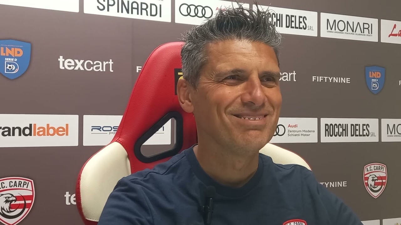 CARPI: IL COMMENTO DI MISTER CRISTIAN SERPINI DOPO LA VITTORIA SUL FORLI’