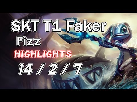 SKT T1 Faker Fizz 14/2/7 VS Ekko | Highlights