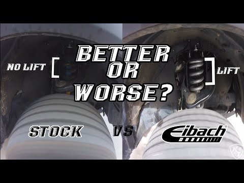 Tacoma Stock vs Lifted - Eibach Pro Truck Lift Comparison & Review | 3rd Gen Tacoma