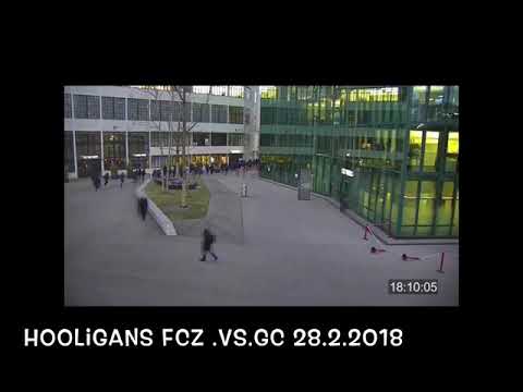 Clash between FC Zürich and Grasshoppers Club Zürich Hooligans