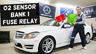 MERCEDES W204 O2 Oxygen Sensor Bank 1 Sensor 1, Oxygen Sensor Bank 1 Sensor 2 Fuse Relay Location Re