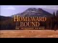 Homeward Bound The Incredible Journey Commercial 1993