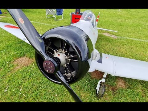 1/4 SCALE RC CARF HARVARD AT-6 TEXAN - MOKI 250cc 5 CYLINDER RADIAL FOURSTROKE AT NLMFC # 2 - 2021