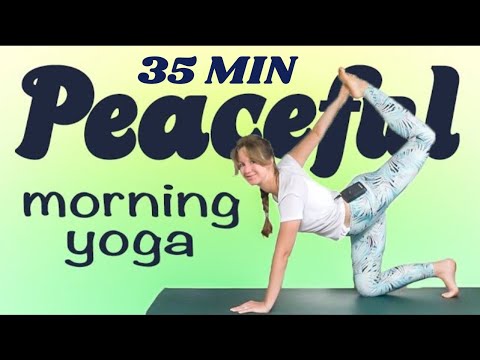 Peaceful Yoga Flow For Stress & Anxiety (Slow Mindful Flow, Stretch & Pranayama Breathwork)