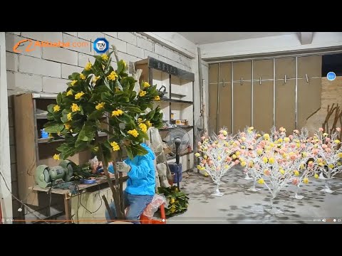 Visit SONGTAO artificial tree company.How to make artificial palm tree/cherry blossom tree？