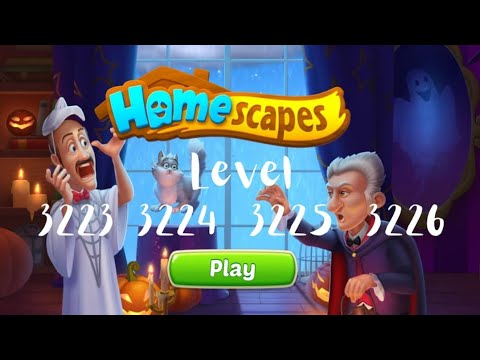 Homescapes Level 3223/3224/3225/3226 Gameplay Android, iOS All Levels The Best.