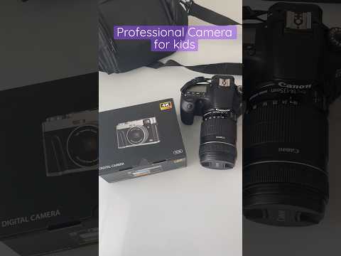 #Dzieci #poradnik Aparat cyfrowy 4K z wizjerem, lampą błyskową i pokrętłem, 48-megapikselowy apar...