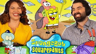 We Watched SPONGEBOB SEASON 4 EPISODE 5 AND 6 For the FIRST TIME!! DUNCES AND DRAGONS & SELLING OUT