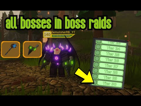 ALL BOSS RAID Bosses (Roblox Dungeon Quest)