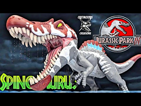 JP3 SPINO! AWESOME Jurassic Park 3 Spinosaurus from Cretaceous Creations Review!!!