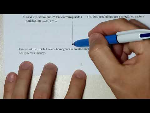 Solução de Sistemas Lineares de EDOs - Parte 1