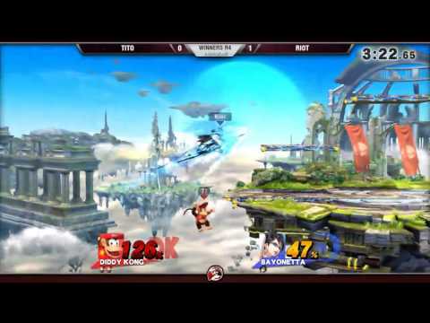 VS Weekly 5/12/16 - Winners R4 - Tito (Diddy) vs. Riot (Bayonetta) - Smash 4