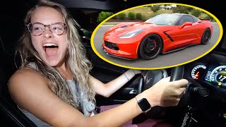 Secretly STRAIGHT PIPING my Girlfriend&#39;s C7 CORVETTE! *SHOCKED!*