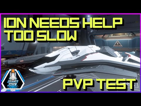 Star Citizen 4.5 - Crusader Ares Ion Laser Cannon Weapon PVP Test w/ Engineering