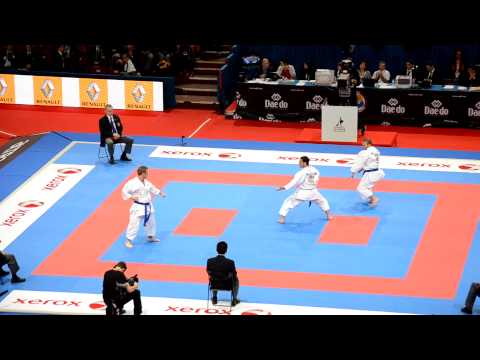 Team Kata France Bronze Medal Performance - 2012 World Karate Championships Paris