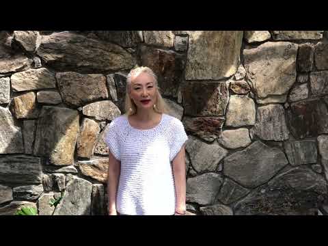 Audrey Top - knit this cute cotton top-down seamless summer top in our cotton yarn - pattern & kit