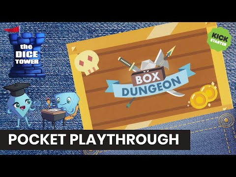 Box Dungeon Board Game - A Kickstarter Pocket Playthrough. By Stella & Tarrant