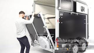 Ifor-Williams HB 511 tandemas met vooruitloop video