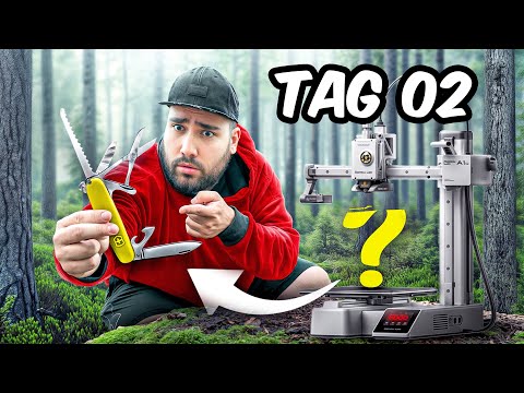 Can I survive in the wilderness with just a 3D printer? 🤔