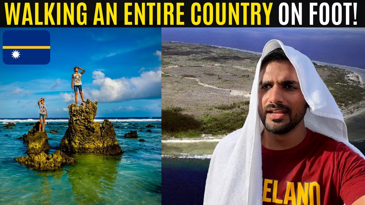 Walking across an entire country on foot: Nauru! 🇳🇷