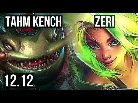 TAHM KENCH & Senna vs ZERI & Ashe (ADC) | 3.8M mastery, 8/3/17, 400+ games | EUW Diamond | 12.12