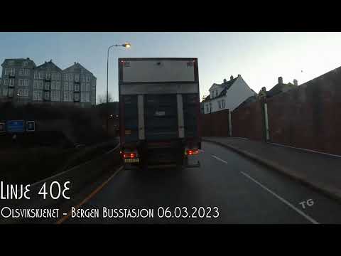 4K - Linje 40E - Olsvikskjenet - Bergen Busstasjon