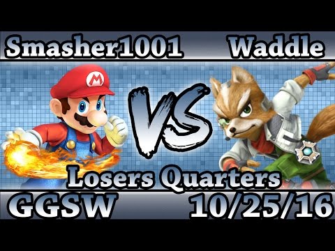 GGSW 4 - Smasher1001 (Mega Man) Vs Waddle (Fox) Smash Wii U Losers Quarters - Smash 4