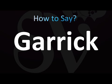 How to Pronounce Garrick (correctly!)