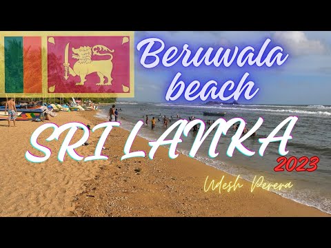 Golden Sandy beach of Beruwala, Sri Lanka, 2023