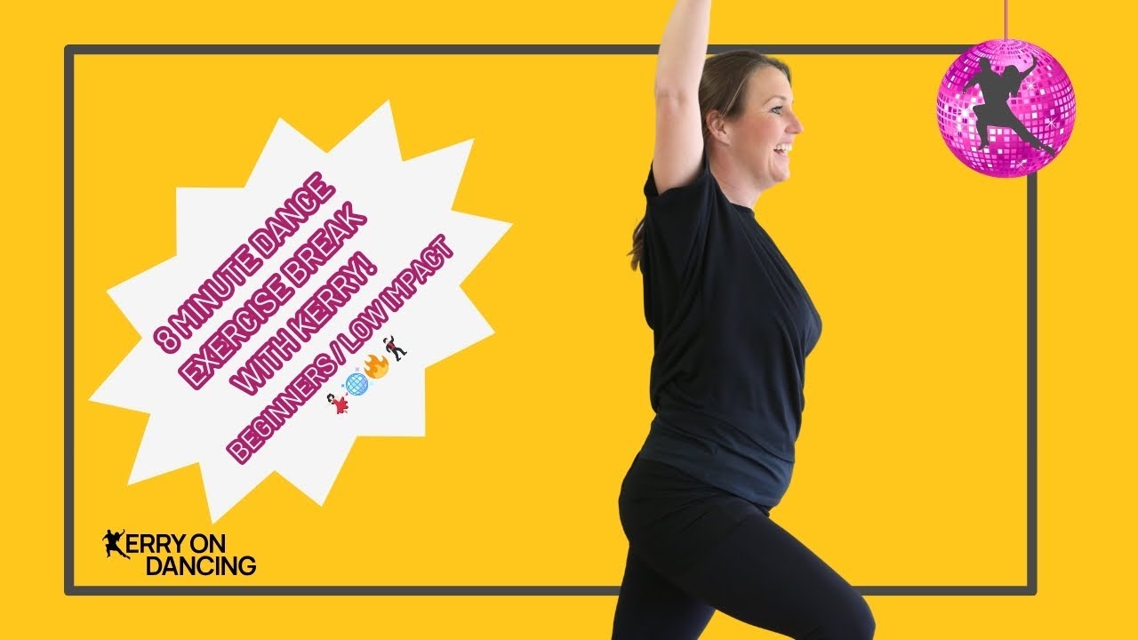 Dance Break Time! 8 Minute Low Impact / Beginners Dance Workout With Kerry.  💃🏻🪩🔥🕺🏻.