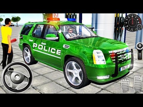 Police Cadillac Escalade Driving - Offroad Green Jeep 4x4 Driver Simulator - Android GamePlay #2