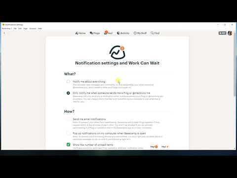 BaseCamp Notifications