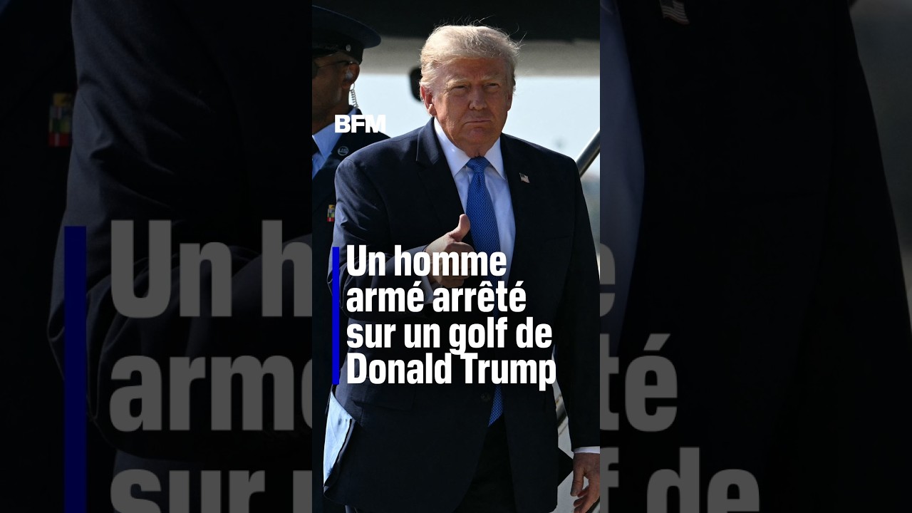 Un homme armé arrêté sur un golf de Donald Trump, deux jours avant la venue du président
