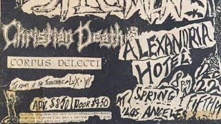 Christian Death - Alexandria Hotel, Los Angeles, California, USA, 22 dec 1983