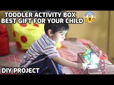 Toddler Activity Box | DIY Busy Board Project | Amazing Gift for Kids