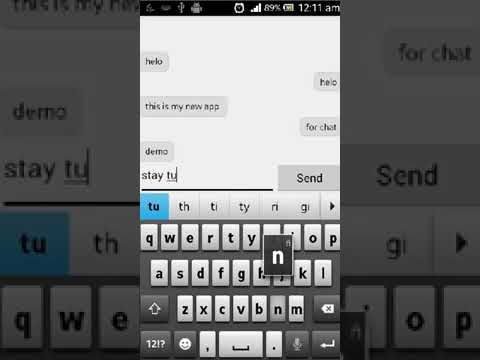Android Simple Chat Application Design part 1