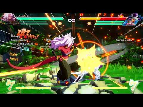 dbfz 21 damage 1 bar no spark