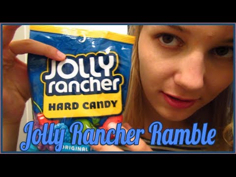 [BINAURAL ASMR] Jolly Rancher Ramble (ear-to-ear whispering, hard candy, mouth sounds, crinkling)