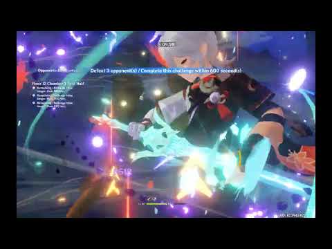 Genshin Impact abyss 2.5 12-3-1 raiden c0 hypercarry
