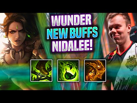 WUNDER IS SO STRONG WITH NIDALEE NEW BUFFS! - FNC Wunder Plays Nidalee Jungle vs Qiyana! |