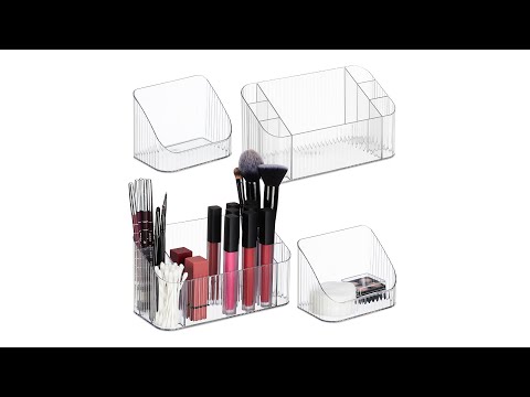 Lot de 2 organiseurs à maquillage Matière plastique - 21 x 11 x 10 cm
