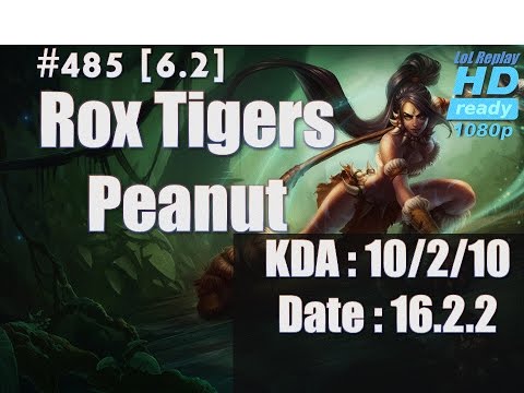 16.2.2 LCK Rox Tigers Peanut Jungle Nidalee(vs Graves) Kr high Elo Solo Q [1080p]#485