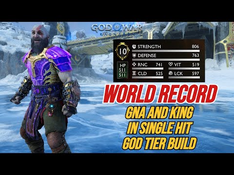 WORLD RECORD - GNA AND BERSERKER KING IN 1 HIT - OP BUILD | God Of War Ragnarok