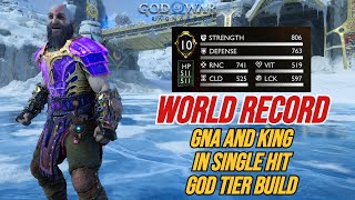 WORLD RECORD - GNA AND BERSERKER KING IN 1 HIT - OP BUILD | God Of War Ragnarok